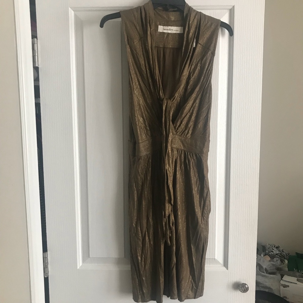 laundry by design gold dress